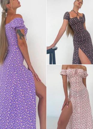 Сукня квітковий принт| 3 кольори