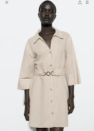 Сукня zara нова колекція , плаття zara з льоном