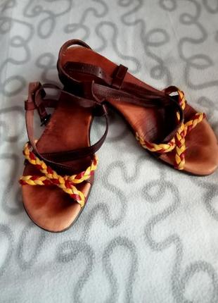 Босоножки сандалии натуральная кожа испания