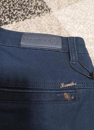 Новые! брюки мужские темно-синие в рубчик6 фото