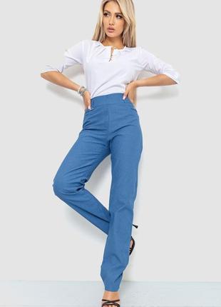 Штани жіночі класичні, джинс, бордовий, електрик4 фото