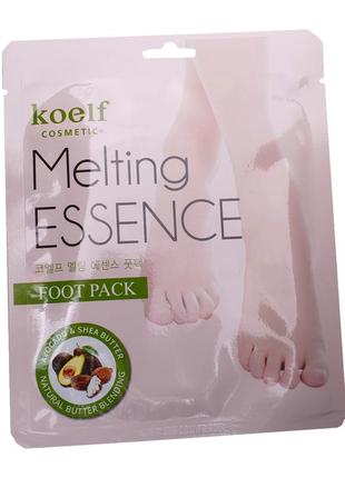 Маска-носочки с тающей эссенцией koelf melting essence foot pack