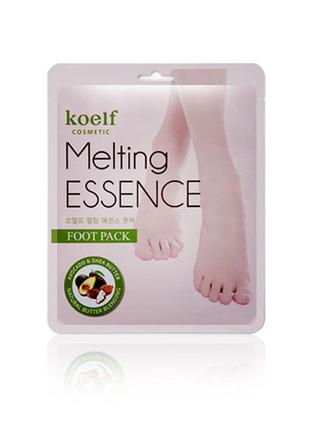 Маска-шкарпетки з ніжною есенцією koelf melting essence foot pack3 фото