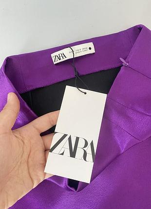 Новая сатиновая мини юбка от zara9 фото