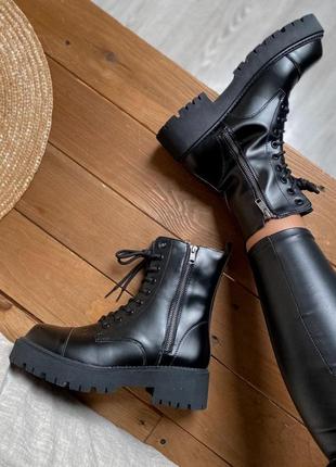 Женские ботинки balenciaga boots tractor black fur (мех) 2 баленсиага трактор9 фото