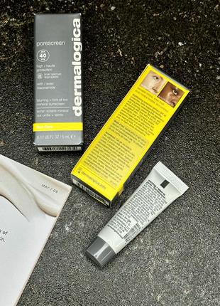 Солнцезащитный уход для лица dermalogica porescreen spf 40 sun care + pore care3 фото