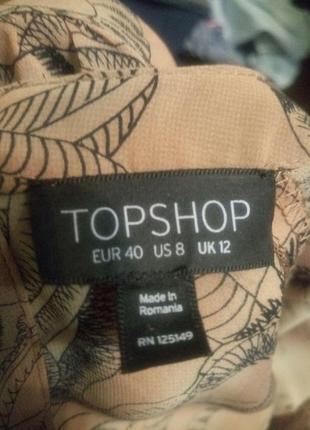 Шикарная  блузка с длинным рукавом topshop 12 размер5 фото