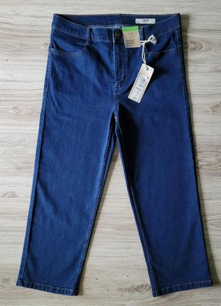 Нові marks & spencer denim розмір uk 12 eu 40 m-l укорочені джинси straight fit cropped mid rise3 фото