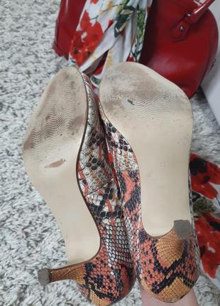Шикарные комфортные кожаные туфли с открытым носиком ,san marina, p.364 фото