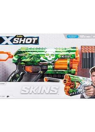 Швидкострільний бластер x-shot skins griefer camo (12 патронів), 36561h2 фото