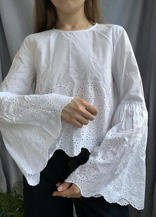 Блуза с широкими рукавами1 фото