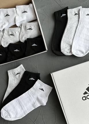 Чоловічі короткі шкарпетки adidas набір1 фото