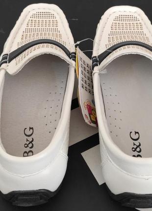 Маломер белые деми туфли мокасины для мальчика, девочки 6