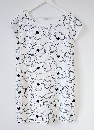 Италия льняное платье с вышивкой р-р xl.6 фото
