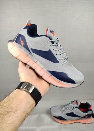 Кроссовки reebok zig kinetica gray&amp;orange