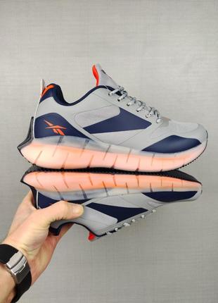 Кроссовки reebok zig kinetica gray&amp;orange2 фото