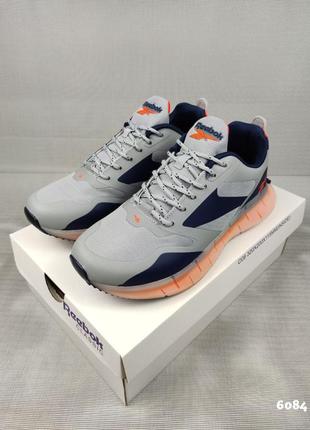 Кроссовки reebok zig kinetica gray&amp;orange7 фото