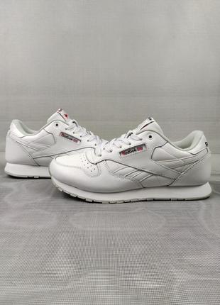 Кроссовки reebok classic white2 фото