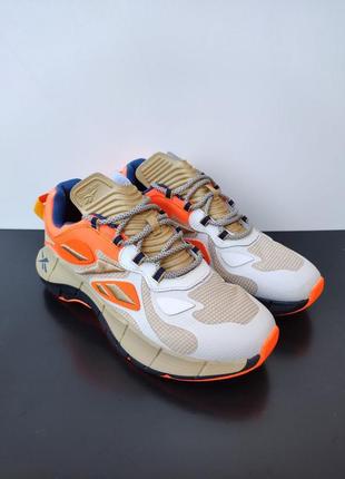 Крочевки reebok zig kinetica concept beige&amp;orange6 фото