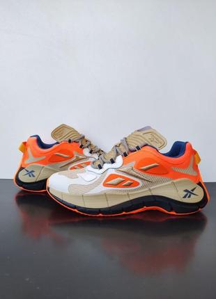 Крочевки reebok zig kinetica concept beige&amp;orange3 фото