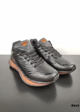 Мужские кроссовки reebok zig kinetica black &amp; orange6 фото