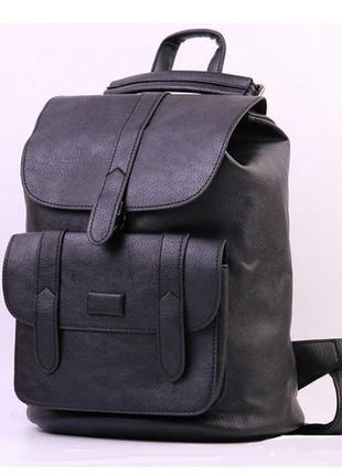 Жіночий стильний рюкзак-сумка toposhine, чорний