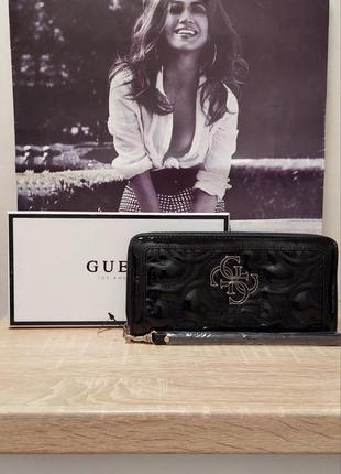 Шикарний чорний кошелек гаманець guess оригинал оригiнал