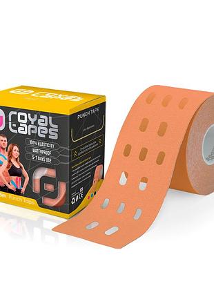 Перфорований punch тейп для тіла royal tapes body care — бежевий