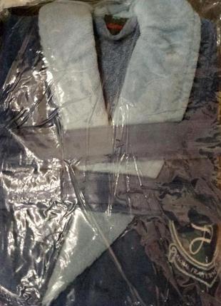 Чоловічий махровий халат преміум класу туреччина.є розміри і кольори! туреччина4 фото