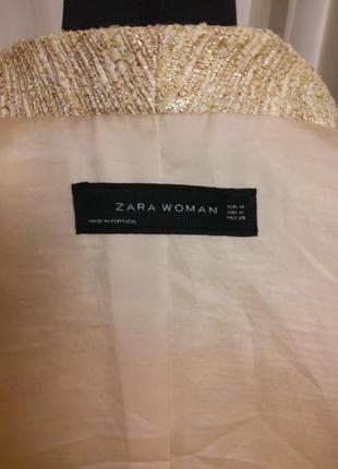 Новогодний супер пиджак.жакет в стиле chanel  zara woman раз.s-м (пог 48см)6 фото