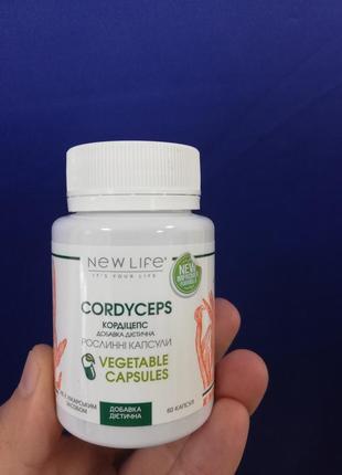 Cordyceps кордіцепс 60 рослинних капсул у баночці