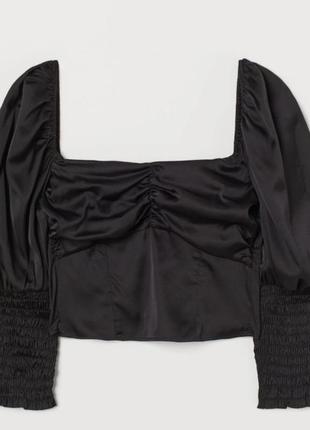 Новая черная летняя блуза