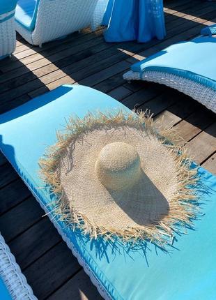 Соломяний капелюх ❤️ пляжний капелюшок 😍5 фото