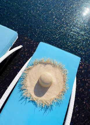 Соломяний капелюх ❤️ пляжний капелюшок 😍6 фото