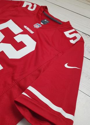 Чоловіча спортивна футболка джерсі для американського футболу nike nfl 49ers 52 willis jersey / найк нфл оригінал3 фото