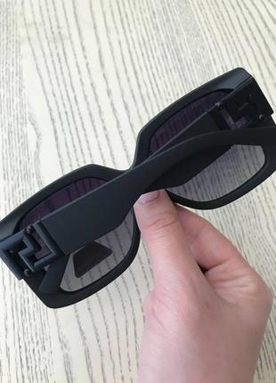 Брендовые очки матовые черные полязационная линза3 фото