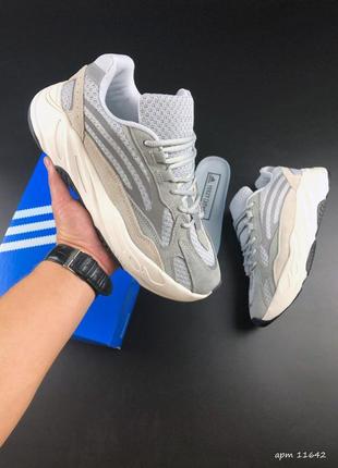 Мужские серые замшевые кроссовки adidas yeezy 700 🆕 адидас изи буст 700