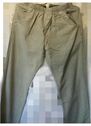 Літні чоловічі брюки штани,пояс на резинці, тонкі, легкі, ідеальні влітку для роботи та відпочинку