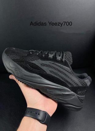 Чоловічі чорні замшеві кросівки adidas yeezy 700 🆕 адідас ізі буст 700