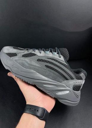 Чоловічі сірі замшеві кросівки adidas yeezy 700 🆕 адідас ізі буст 700