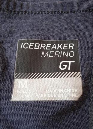 Термомайка icebreaker merino из мериносовой шерсти спортивная термо майка шерстяная термобельевое шерсть мериноса3 фото