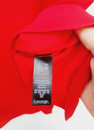 Блуза туника очень-очень красивая красная новая оверсайз супер батал от бренда george7 фото