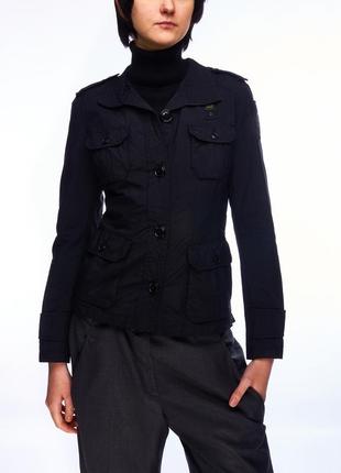 Blauer, пиджак черный, нейлоновый, женский s1 фото