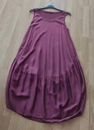 Платье "бохо" комбинированное из италии раз. 48-501 фото