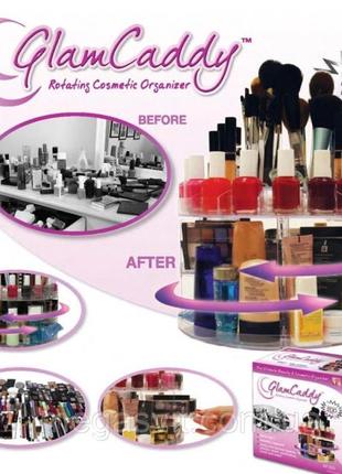 Органайзер-косметичка для помад и лаков глэм кадди, органайзер glam caddy