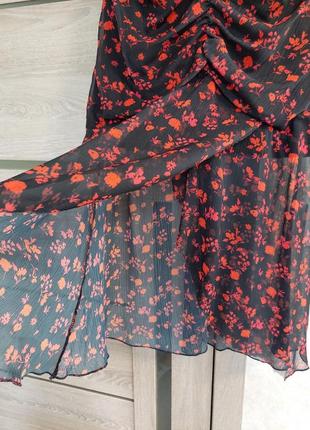 Платье миди trixie с цветочным принтом и рюшами lipsi(размер 14-16)6 фото