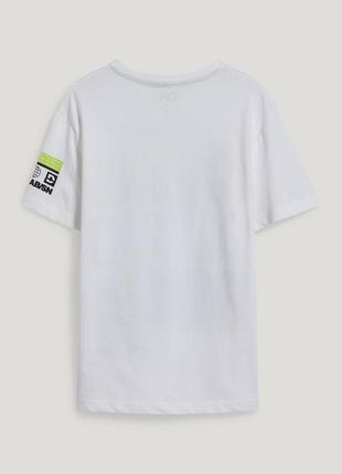 Подростковая футболка для мальчика c&amp;a ничевина размер 146-152, 158-1646 фото