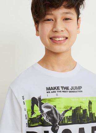 Підліткова футболка для хлопчика c&a німеччина розмір 146-152, 158-1643 фото
