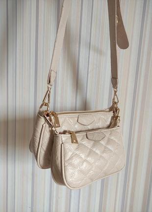 Мега стильная женская двойная сумочка трансформер, германия.