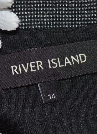 Брендовая серая блуза майка баска river island великобритания люрекс4 фото